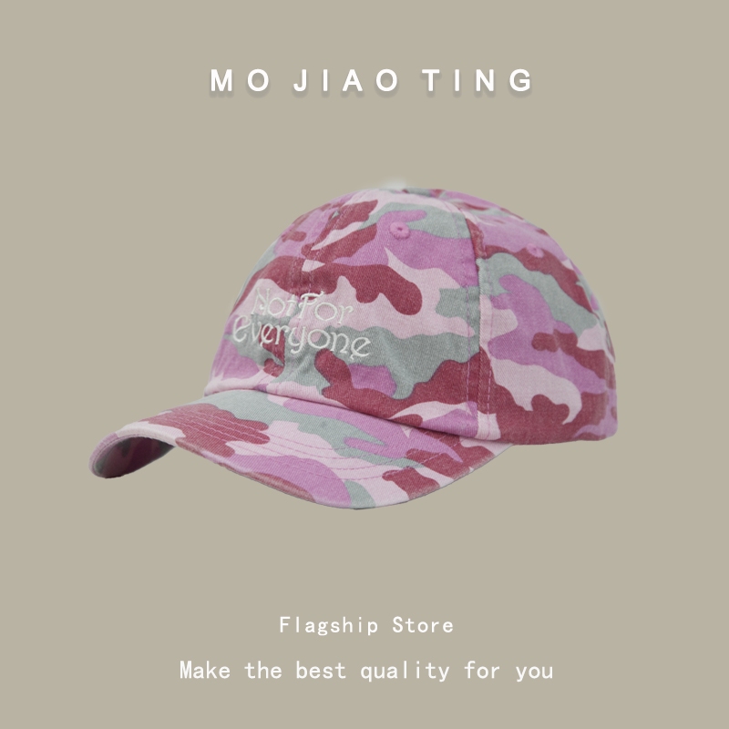 อเมริกันย้อนยุคกลางแจ้งพรางโค้งปีกลึกด้านบนหมวกหญิงสาวร้อนสบายๆถนนหมวกเบสบอลชาย - รูปที่ 5