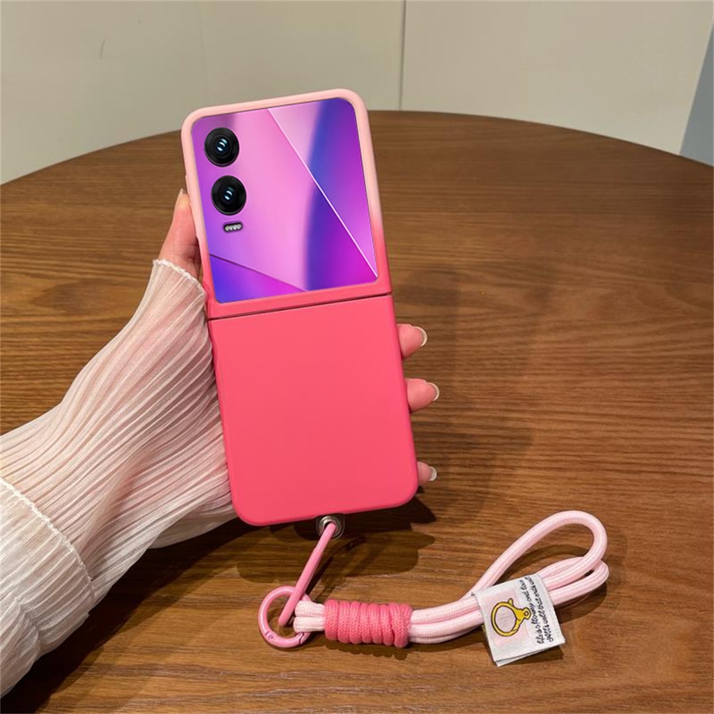 Sweet Classic Simple Gradient Pink Rose Red เคสโทรศัพท์สําหรับ Infinix Zero Flip Infinix Zero Flip ก