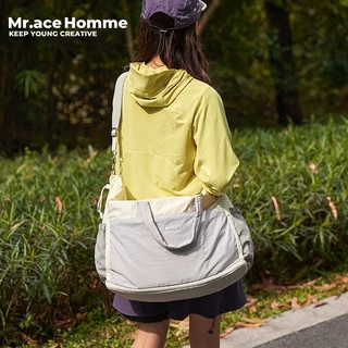 Mr.ace Homme 3319 กระเป๋าเดินทางน้ําหนักเบาแบบพับได้กระเป๋า Duffle ความจุขนาดใหญ่กระเป๋าเดินทางแบบสั้น