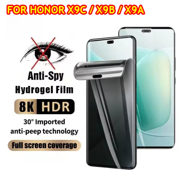 ความเป็นส่วนตัวHydrogelฟิล์มสําหรับHonor X9C X9B X9A 5G 2025 HonorX9C X 9C 9B 9Aคลุมทั้งหมดป้องกันหน