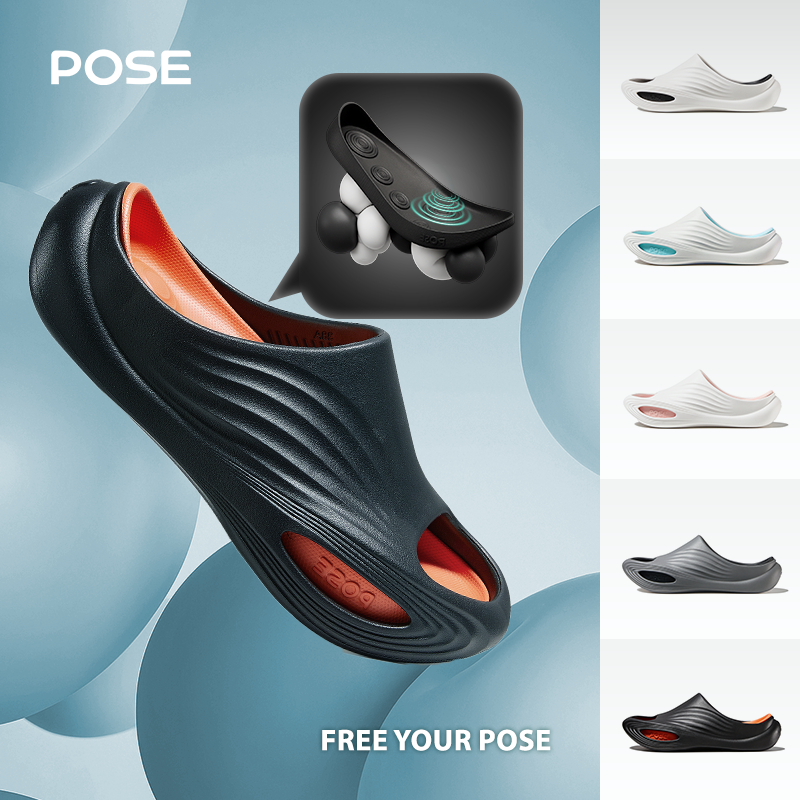【New Arrival】POSE รองเท้านวด Relax Air Slippers ,EVA,soothing,ดูดซับแรงกระแทก,นวดเท้า,น้ําหนักเบา,นุ่ม,เด้งด้านล่างนุ่ม,กันลื่น,กีฬา,ฟิตเนส,กลางแจ้งP1257306