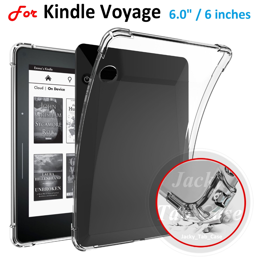 สําหรับ Kindle Voyage (MODEL NO. NM460GZ) เคส E-readers KV 6" เคสซิลิโคนอ่อนนุ่มเยลลี่ใสปลอกกันกระแท