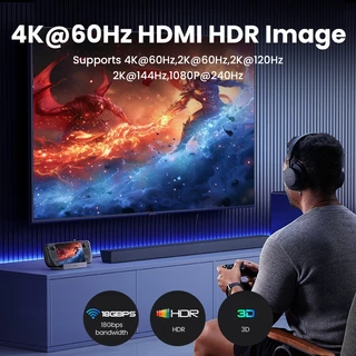 Ugreen ฮับ USB C เป็น HDMI 4K60Hz RJ45 PD100W สําหรับ Steam Deck Asus ROG Ally Nintend Switch MacBook PC USB 3.0