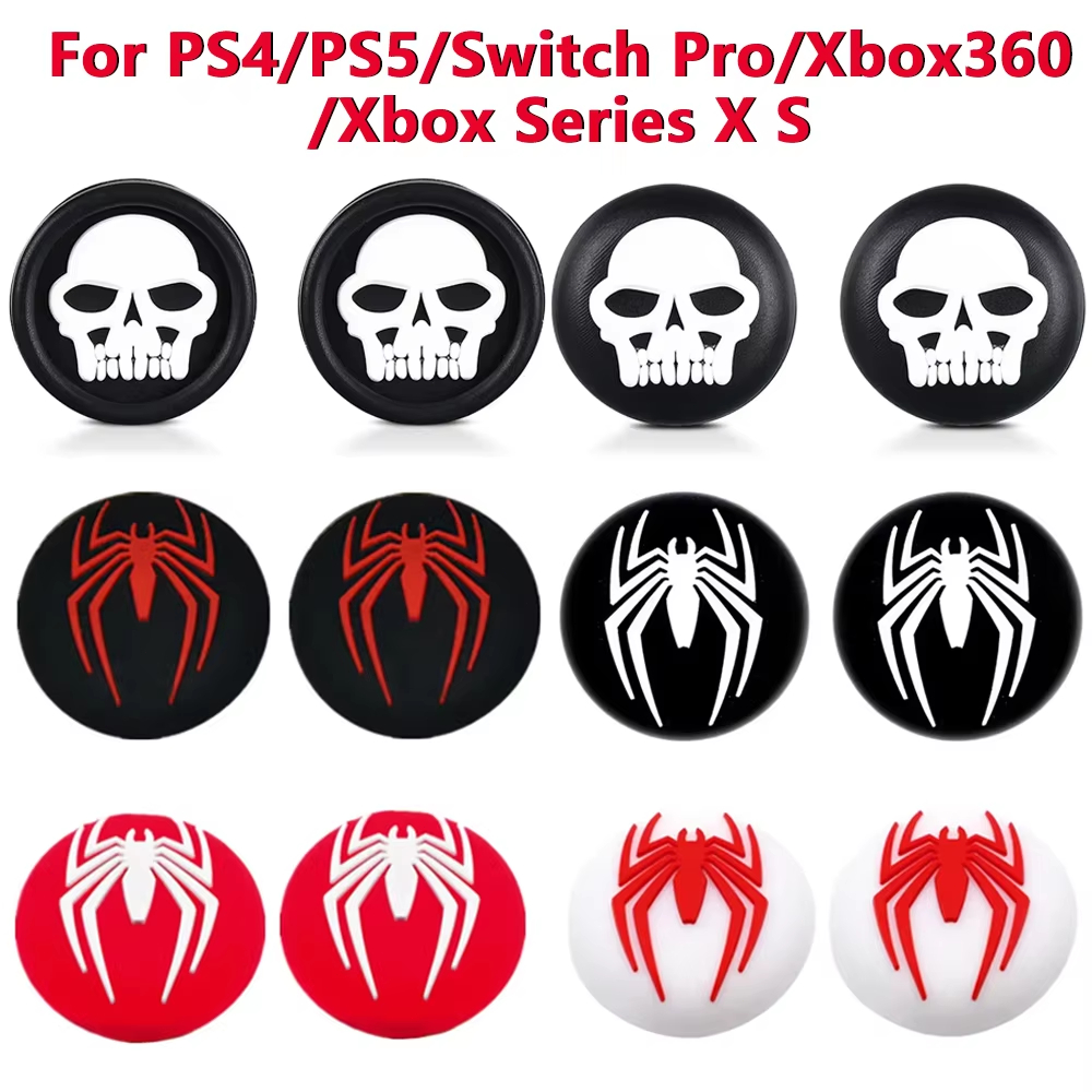 ซิลิโคน Thumb Grip Caps สําหรับ PS4/PS5/Xbox Series X S/Xbox360 จอยสติ๊ก Controller Gamepad สําหรับ Switch Pro อุปกรณ์เสริม