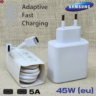 อะแดปเตอร์ชาร์จสําหรับ Sansung USB-C 45W EU สําหรับ Sansung S23 ตรงข้อกําหนดรุ่น Head & Cable Type-C พิเศษ Quick Charging
