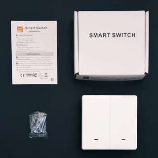 สวิตช์ผนังอัจฉริยะ Tuya ZigBee ควบคุมแบบไร้สาย ไม่ต้องต่อสายนิวตรัล ไม่ต้องติดตั้งตัวเก็บประจุเสริม เชื่อมต่อแอป Smart Life/TUYA ใช้งานกับ Google Home และ MQTT ได้​