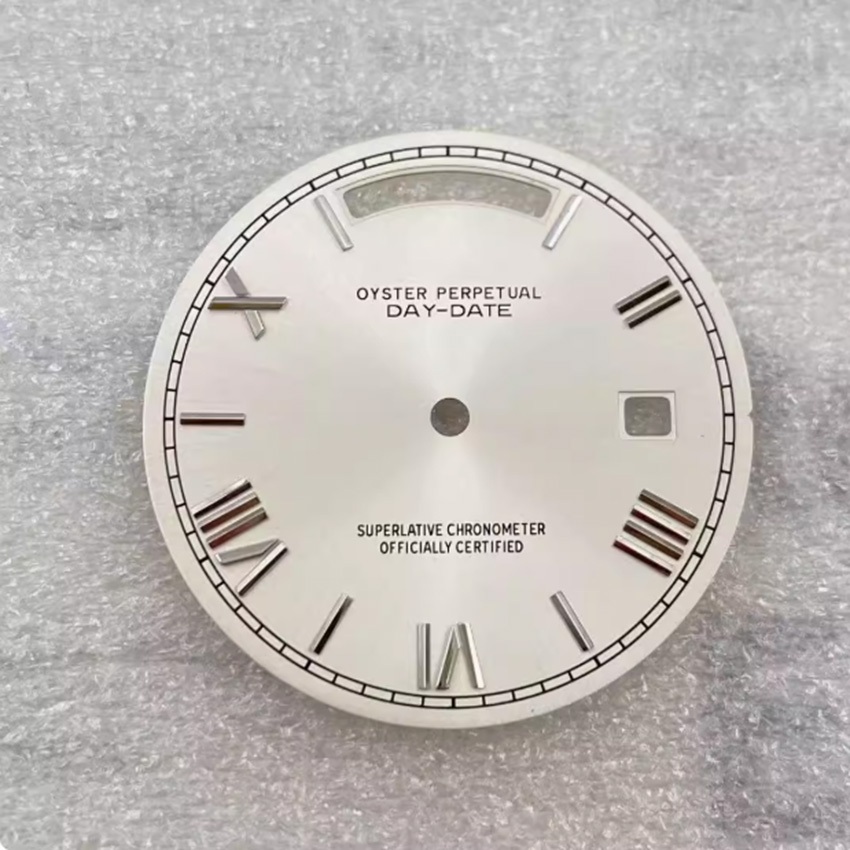 31 มม.นาฬิกา Dial ดัดแปลงเล็บโรมัน Dial Dual ปฏิทินนาฬิกาอุปกรณ์เสริมสําหรับ 8285 การเคลื่อนไหว