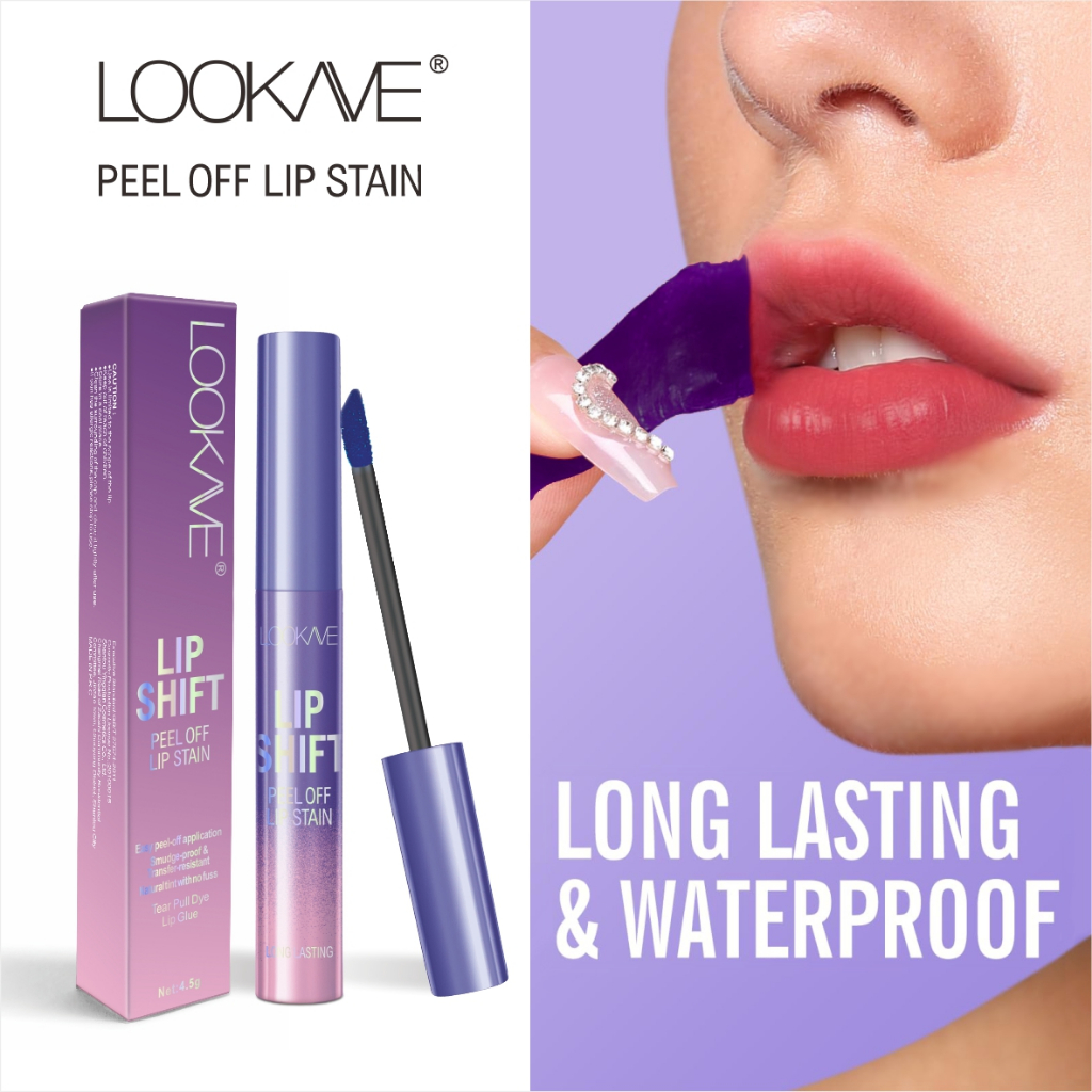 Peel Off Lip Stain Masque Long Lasting & Waterproof Matte Finish Lip Tint Highly Pigmented สูตรมังสวิรัติ Lip Makeup