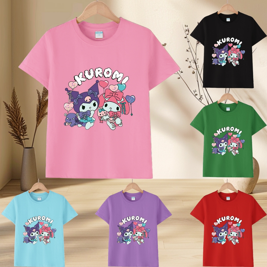 Beryl KidsKids Short Sleeve Tshirt Fashion Round Neck Cute Cartoon Pattern2025