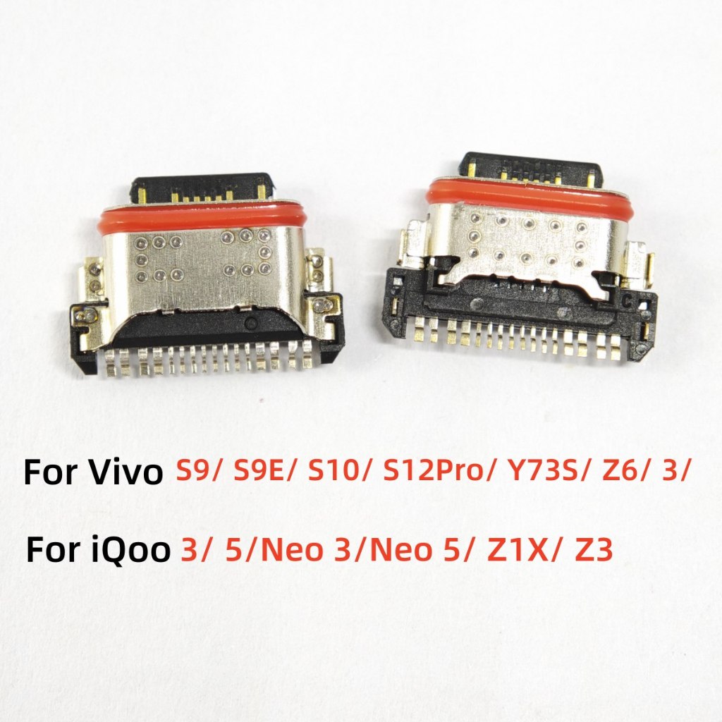 1-5PCS สําหรับ Vivo S9/ S9E/ S10/ S12Pro/ Y73S/ Z6/iQoo 3/5/Neo 3/Neo 5/Z1X/ Z3 USB ชาร์จ Pin พอร์ต 