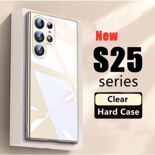 กันกระแทกปลอกแข็งใสสําหรับ Samsung Galaxy S25 S23 S26 Ultra S22 S24 Plus S24 FE เคสอะคริลิคใส