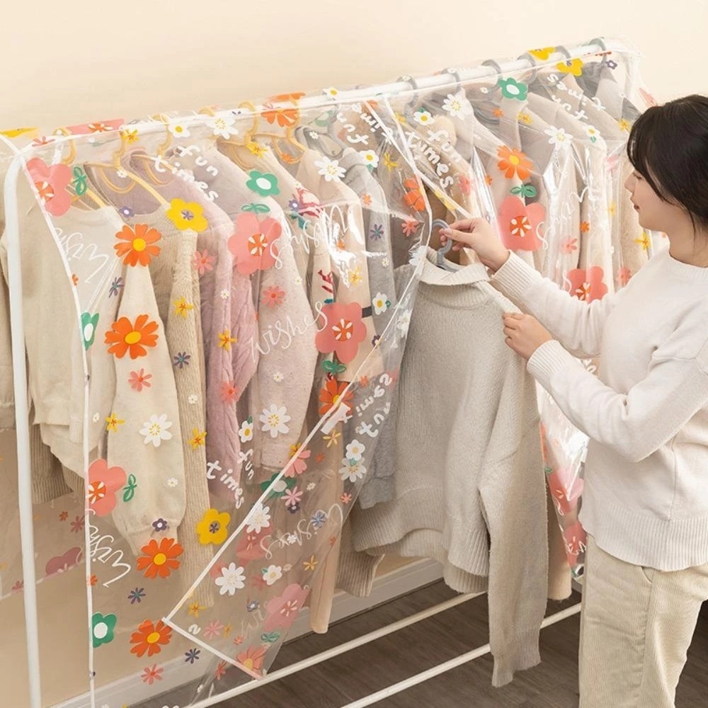 [Gyu] Creative Clothes Dust Cover Large Capacity Suit Wedding Dress Storage Protect Thicken Garment Clothing Organizer Covers TH