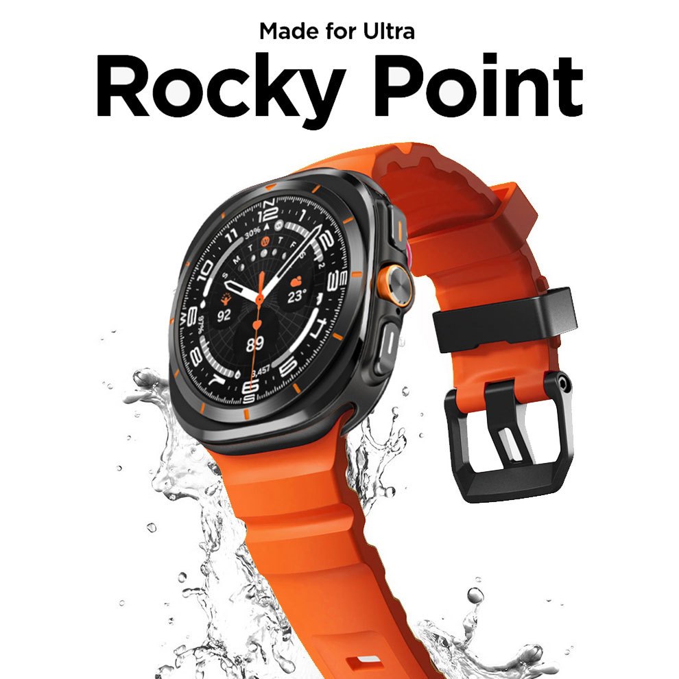 Rocky Point สายซิลิโคนสําหรับ Samsung Galaxy 8/8 Classic Watchband Adventurous ทนทาน Ultra Band พร้อ