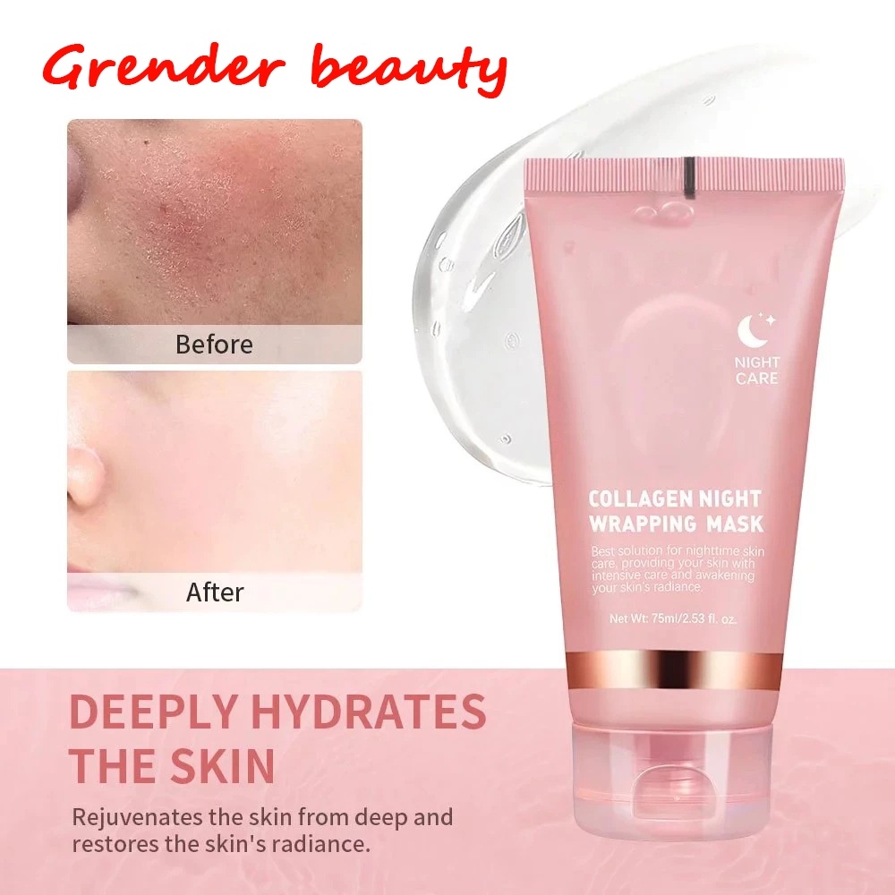 Collagen Night Wrapping Mask Peel Off Facial Mask Elasticity Care Anti-Wrinkle Deeptes Night Care Mask