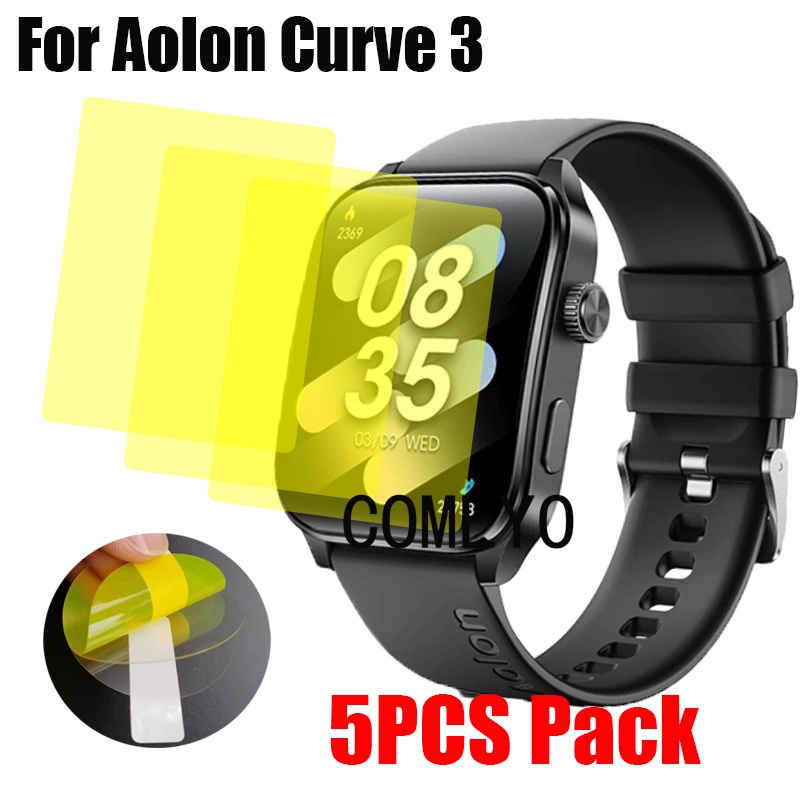 สําหรับ Aolon Curve 3 / Curve 3 ตัวป้องกันหน้าจอพิเศษฝาครอบนาฬิกาอัจฉริยะฟิล์ม HD TPU