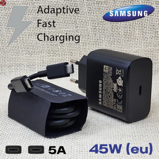 อะแดปเตอร์ชาร์จสําหรับ Sansung USB-C 45W EU สําหรับ Sansung S23 ตรงข้อกําหนดรุ่น Head & Cable Type-C พิเศษ Quick Charging