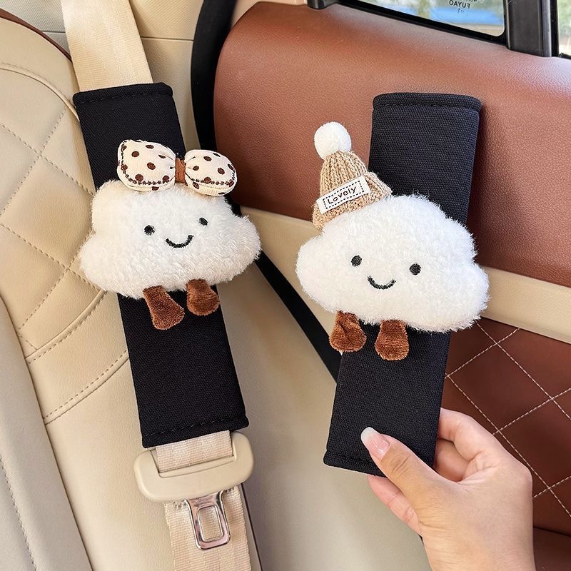 【เรือจากกรุงเทพฯ】toyota honda มิตซูบิชิ โรโยต้า ฮอนด้า อุปกรณ์ตกแต่งรถสุดน่ารัก ที่หุ้มไหล่เข็มขัดนิรภัย ปลอกเข็มขัดนิรภัย ที่หุ้มเข็มขัดนิรภัย ลายการ์ตูน แต่งรถ ของตกแต่งรถ