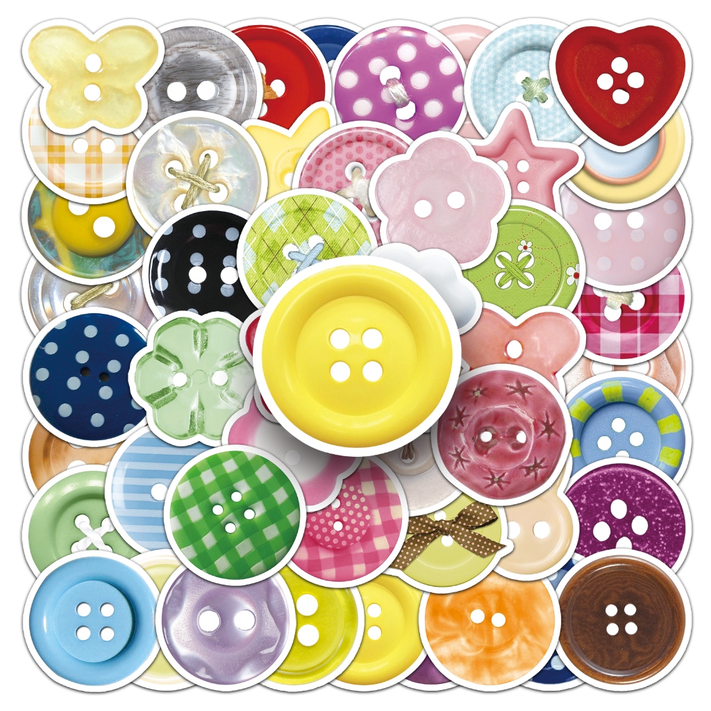 น่ารัก50ชิ้นที่มีสีสันปุ่มวงกลมสติกเกอร์สําหรับโทรศัพท์แล็ปท็อปหมวกกันน็อคสติ๊กเกอร์กราฟฟิตีกันน้ําสร้างสรรค์ ทําเอง