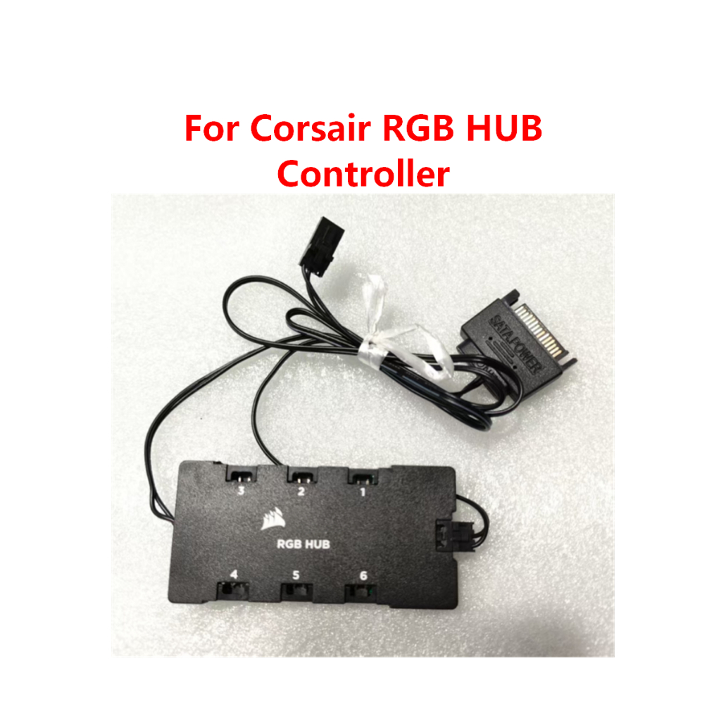 เปลี่ยนคอนโทรลเลอร์สําหรับ Corsair RGB HUB Controller รองรับ QL LL ML SP HD120/140 พัดลม RGB HUB อะไ