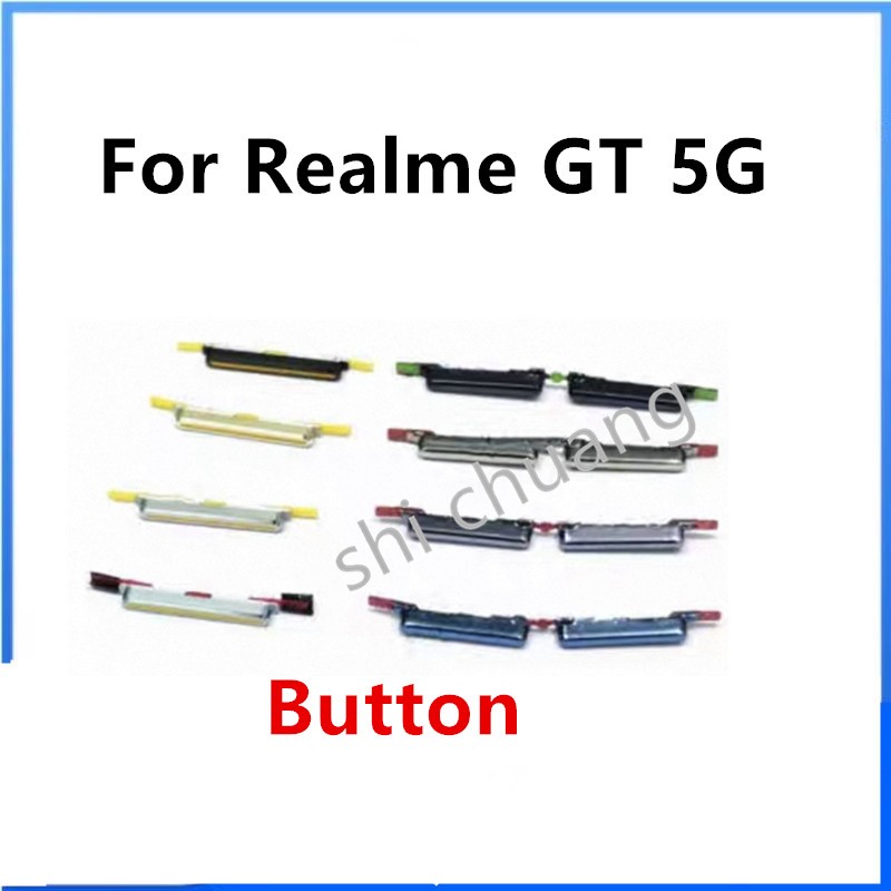 สําหรับRealme GT 5G ( RMX2202 ) สวิตช์ปุ่มเปิดปิดและระดับเสียง Key Flex Cable Ribbonสําหรับซ่อมปริมาณOff