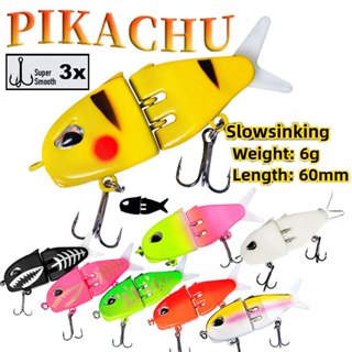 【TRAINFISH】PIKACHU หลายส่วนใหม่ Desigh เหยื่อ 2 ชิ้นเปลี่ยนห…