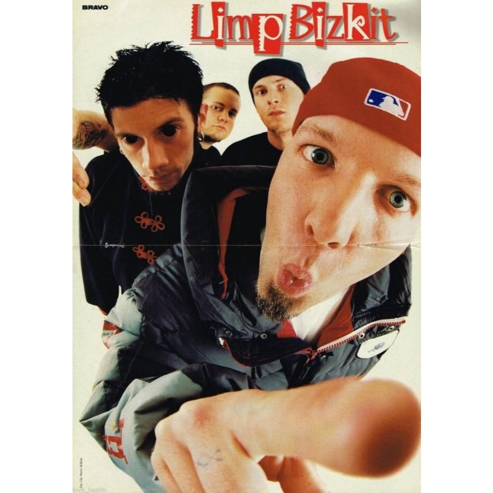 Limp Bizkit โปสเตอร์โปสเตอร์สีขาวทองแดงกระดาษโปสเตอร์ห้องนั่งเล่นสติกเกอร์ตกแต่งบาร์ภาพวาดผนัง