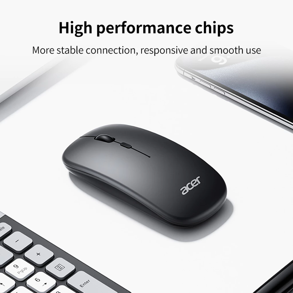 Acer คีย์บอร์ดไร้สาย OKR215 บลูทูธ 2.4G thumbnail 9
