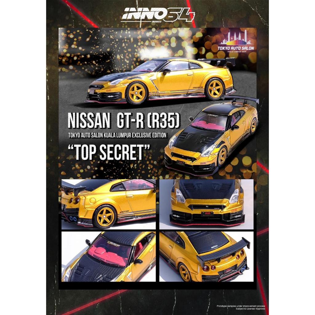 Inno64 1:64 Nissan Skyline GT-R R35 Top Secret Tokyo Auto Salon 2024