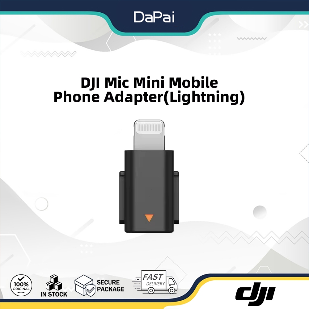 DJI Mic Mini Mobile Phone Adapter (Lightning) Connect to an Apple mobile device for DJI Mic Mini Original Accessories