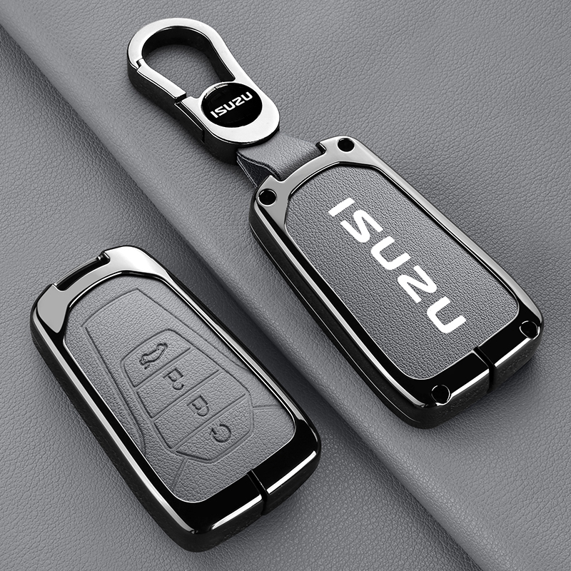 เคสกุญแจรีโมตรถยนต์ โลหะผสมสังกะสี สําหรับ Isuzu X-Series 2022 Dmax Mux 2023 2025 D-MAX Hi-lender N-Series F-Series V-CROSS ของแต่งรถยนต์ พวงกุญแจ