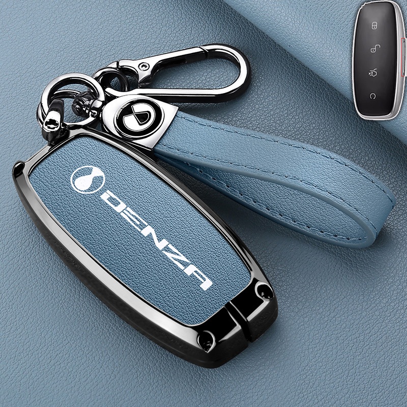 DENZA D9 อะไหล่รถยนต์ ฝาครอบกุญแจรถ DENZA D9 EV 2024-2025 BYD DENZA EV กรณีกุญแจรถ พวงกุญแจรถ กระเป๋