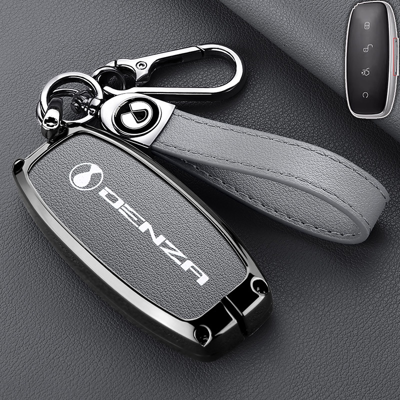 DENZA D9 อะไหล่รถยนต์ ฝาครอบกุญแจรถ DENZA D9 EV 2024-2025 BYD DENZA EV กรณีกุญแจรถ พวงกุญแจรถ กระเป๋