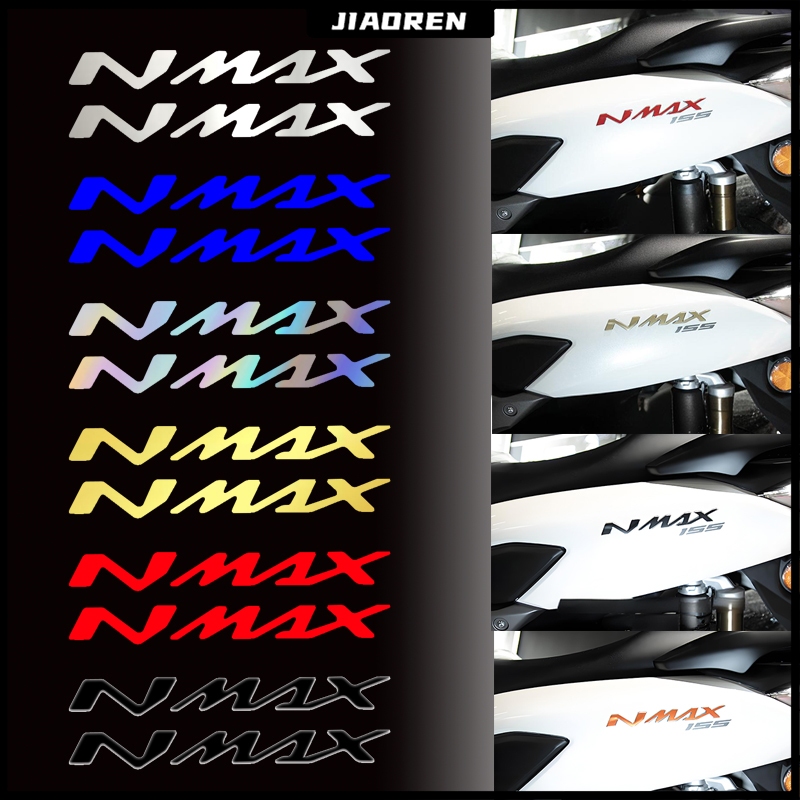 สติกเกอร์ Nmax แต่งอักษรโลโก้  สะท้อนแสง โฮโลแกรม เรืองแสง ตกแต่ง มอเตอร์ไซค์ โลโก้