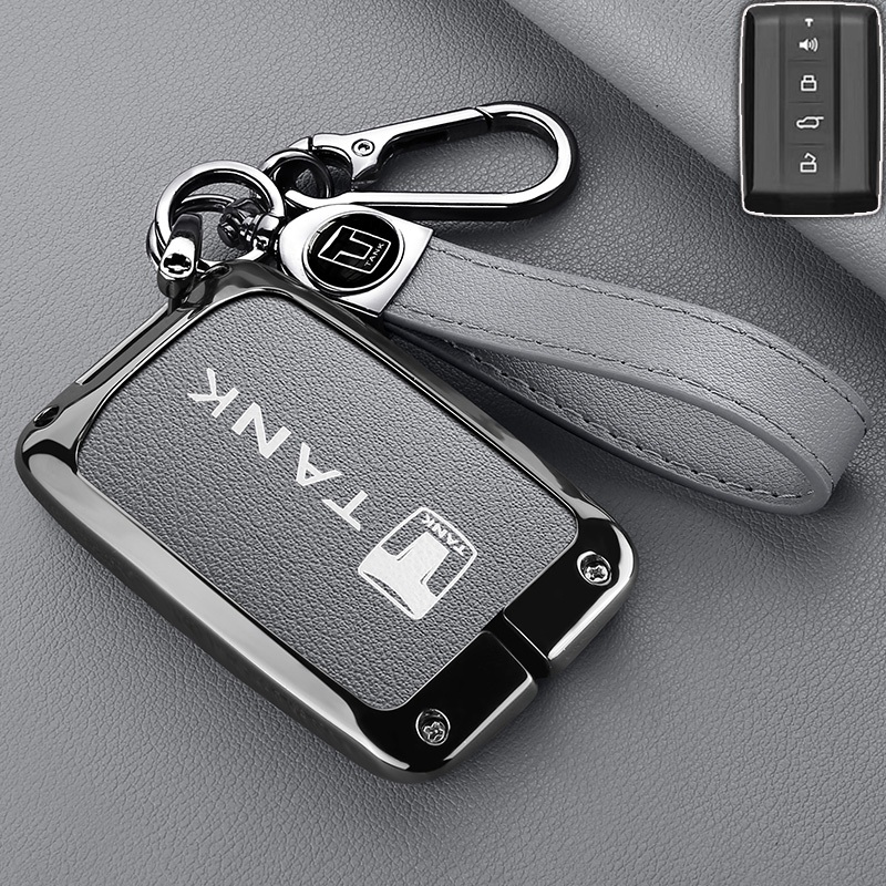 เคสกุญแจรีโมตรถยนต์ สําหรับ Great Wall GWM WEY TANK 300 500 Tank300 Tank500 2021 ของแต่งรถยนต์ พวงกุ