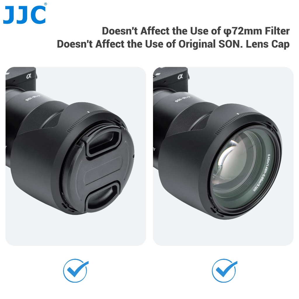 JJC SELP18105G เลนส์กล้องสําหรับ Lens Hood Sony E PZ 18-105mm F4 G OSS เลนส์เปลี่ยน ALC-SH128 72mm - รูปที่ 2