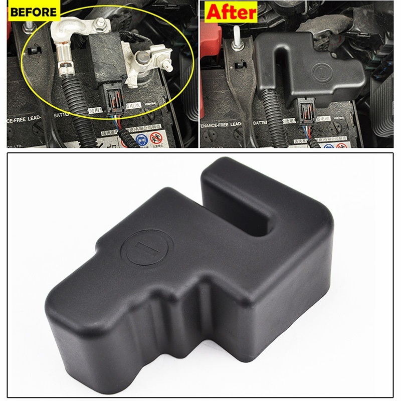 แบตเตอรี่รถยนต์ Terminal Cover Protector สําหรับ Honda HR-V HRV VEZEL 2014-2018 แบตเตอรี่ลบเสารถอุปกรณ์เสริม