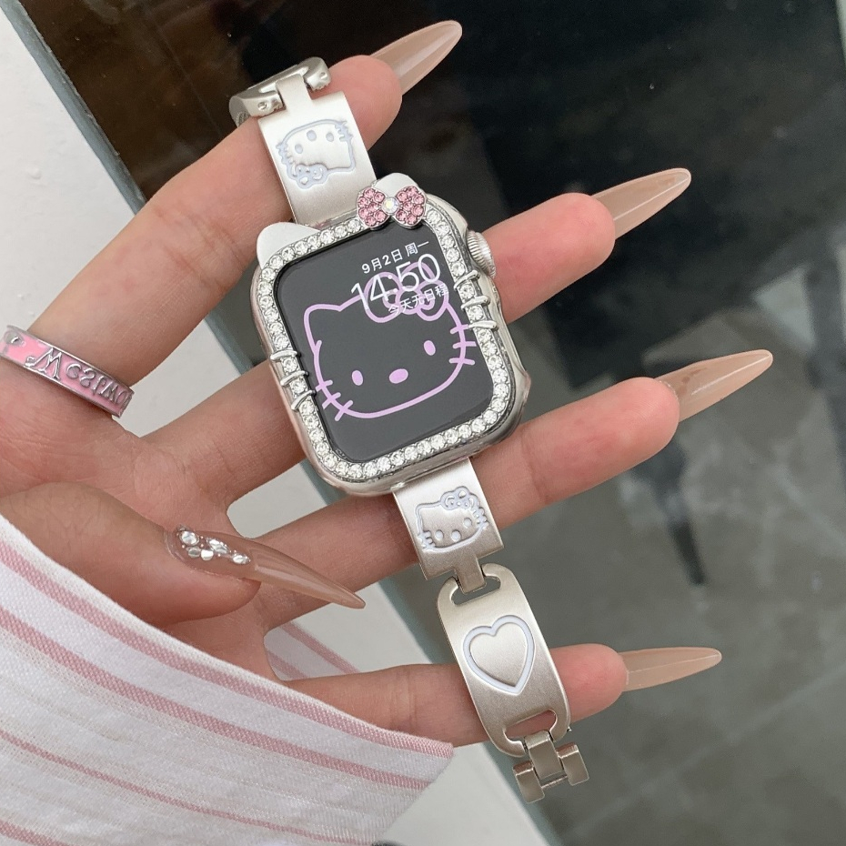 Cute Diamond Strap For Huawei watch Fit 4 สาย Metal สาย Huawei Watch Fit 4 Pro Strap เคส Huawei Watc