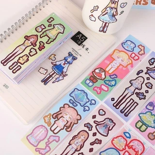 จัดส่งจากประเทศไทย 100การ์ตูนน่ารักเลเซอร์สติ๊กเกอร์มาสติ๊กเกอร์ตกแต่งกล่องแหนบ ทําเอง แต่งตัวสติ๊กเกอร์