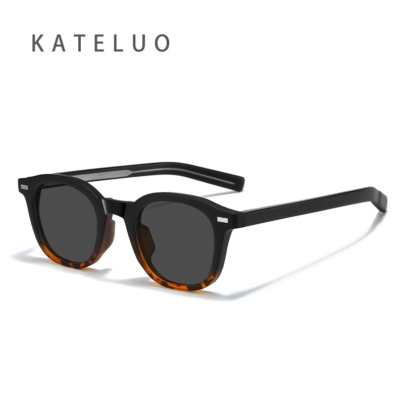 KATELUO แฟชั่นผู้หญิง TR90 แว่นตากันแดดโพลาไรซ์ Retro UV400 ป้องกันสแควร์ดวงอาทิตย์แว่นตากลางแจ้งกิจกรรมสําหรับชาย Z8653