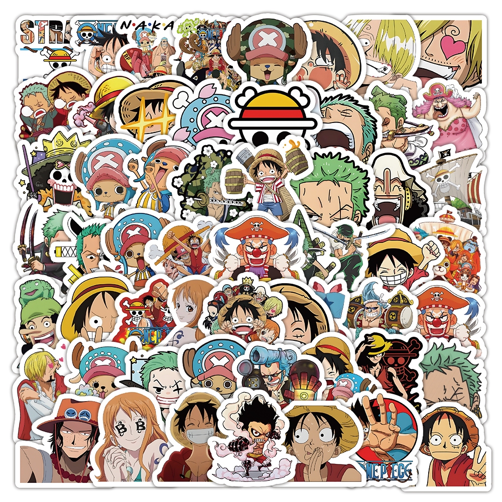 สติ๊กเกอร์อนิเมะวันพีช 200/100 – ตัวเลือกหลายรูปแบบ - โน๊ตบุ๊คสร้างสรรค์อะนิเมะสติ๊กเกอร์เครื่องเขียน, คอมพิวเตอร์โน๊ตบุ๊คและไดอารี่