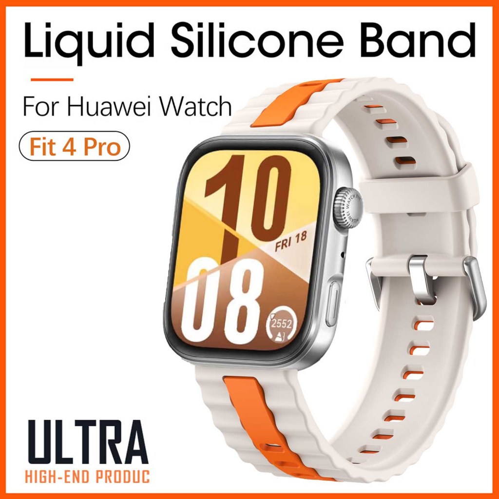 สไตล์อย่างเป็นทางการซิลิโคนเหลวสําหรับ Huawei Watch Fit 5 Pro Watchband กีฬา Breathable กันน้ําซิลิโคนสําหรับ Huawei Fit5 Fit4 Fit3 สร้อยข้อมือเปลี่ยนอุปกรณ์เสริม