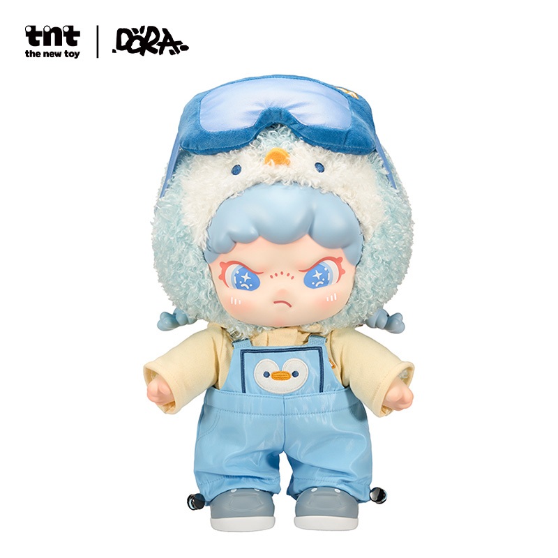 TNTSPACE DORA Penguin Vinyl Plush Doll /DORA Penguin Vinyl Plush Pendant Figures ฟิกเกอร์ กล่องสุ่ม ของเล่น โมเดล ของขวัญ