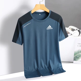 [ราคาขายส่ง] เสื้อยืดแขนสั้นผู้ชายเสื้อเชิ้ตผู้ชายยืดหลวมเหมาะสําหรับ Exerc