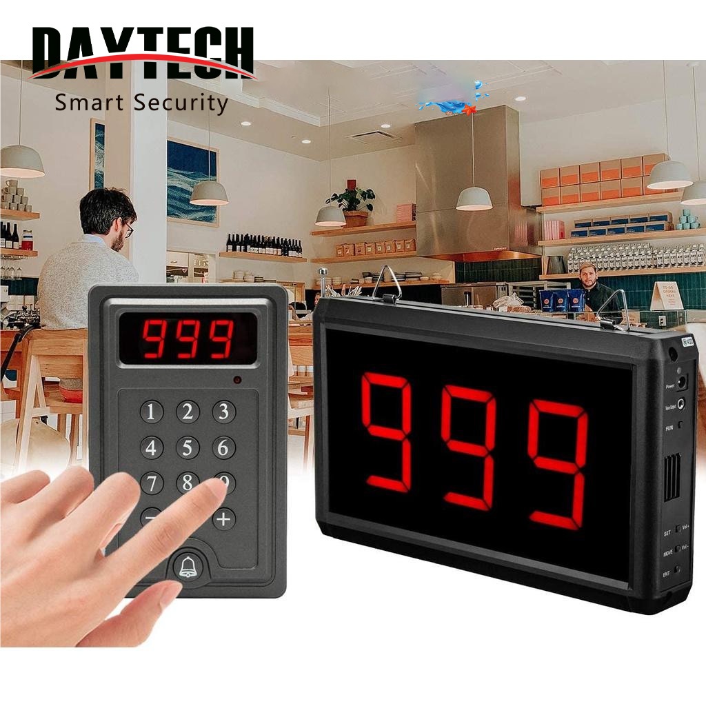 Daytech Wireless Quue System Numbering Calling Machine System สําหรับโรงพยาบาล/ร้านอาหาร/ธนาคาร CK01