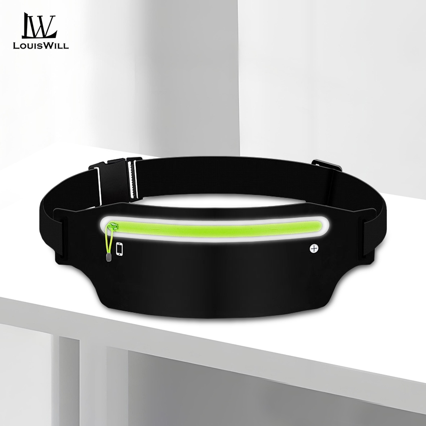 หลุยส์วิลล์ แฟชั่นเอวกระเป๋ากีฬากลางแจ้งเอวแพ็คกระเป๋า พิเศษบาง กระเป๋า ผู้ชายเข็มขัดเอวกระเป๋าหน้าอกกระเป๋าปรับวิ่งกระเป๋ากันน้ํา ค โรสบอดี กระเป๋าเงินโทรศัพท์เอว