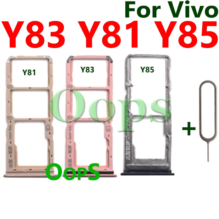 ถาดซิมสําหรับ VIVO Y83 / Y81 / Y85 y83A y81S y85A Y91 Y91C Y93 Slot Card Holder SD อะแดปเตอร์ฟรี Pin
