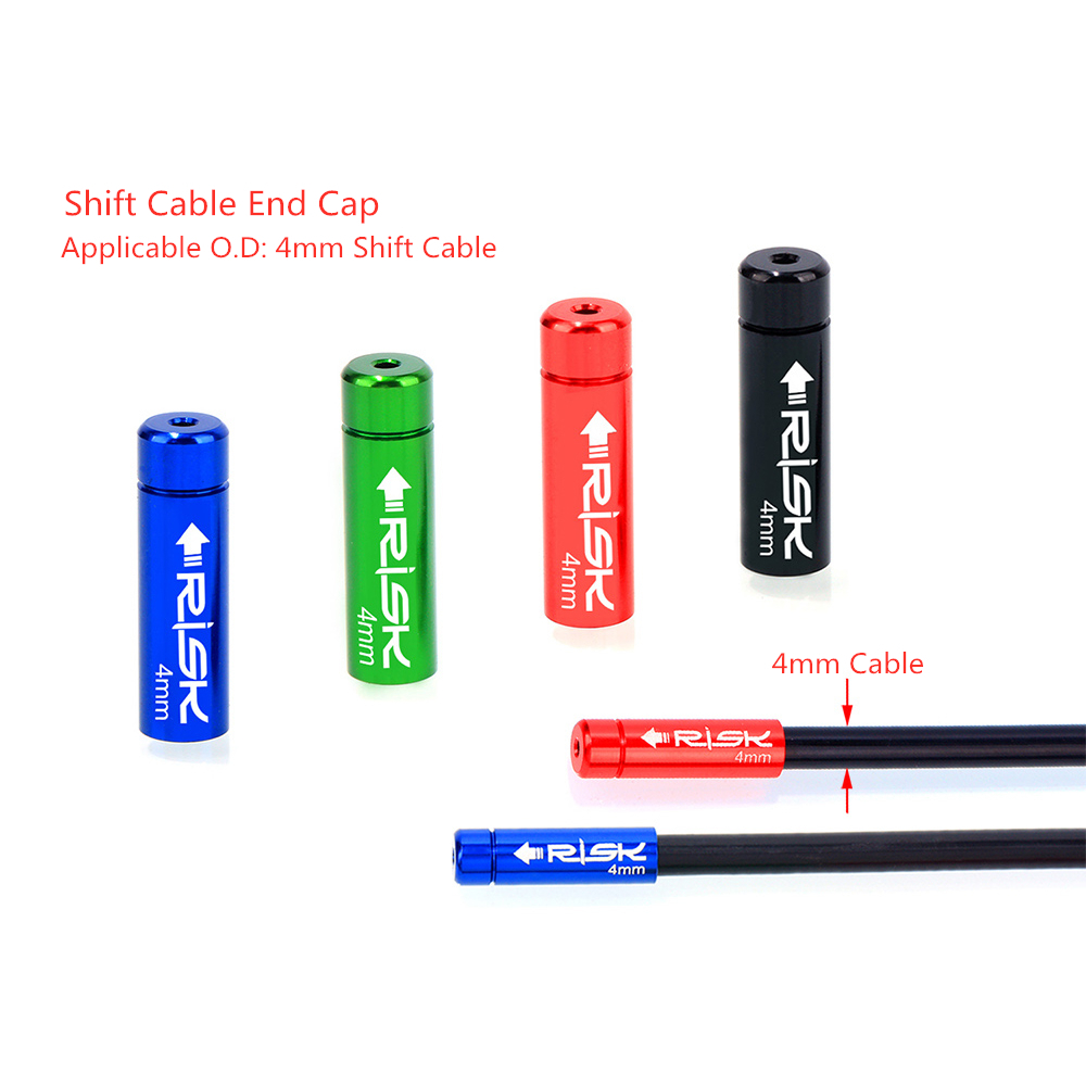 10pcs RISK จักรยานสาย End Caps และสาย.End Cover สําหรับ MTB เสือหมอบ เบรค/ชิฟต์ กันฝุ่น อะไหล่อุปกรณ์เสริมจักรยานคุณภาพสูง