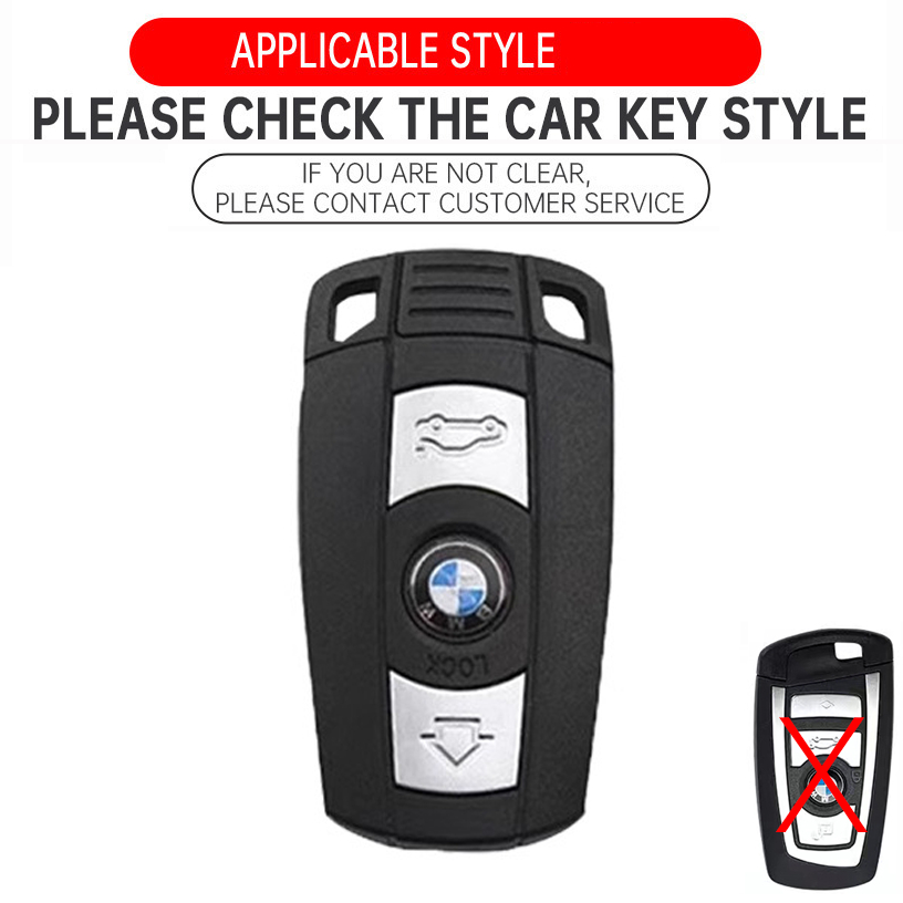 เคสรีโมตกุญแจรถยนต์  สําหรับ BMW 1 3 5 6 Series E60 E61 E70 E81 E87 E90 E91 E92 320 X1 X5 X6 Z4 ของแต่งรถยนต์ พวงกุญแจ ราคา ถูกที่สุด ดีลบีเคเค แกลเลอรีภาพที่ 2