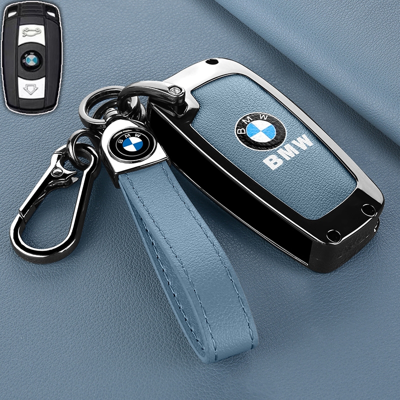 เคสรีโมตกุญแจรถยนต์  สําหรับ BMW 1 3 5 6 Series E60 E61 E70 E81 E87 E90 E91 E92 320 X1 X5 X6 Z4 ของแต่งรถยนต์ พวงกุญแจ ราคา ถูกที่สุด ดีลบีเคเค