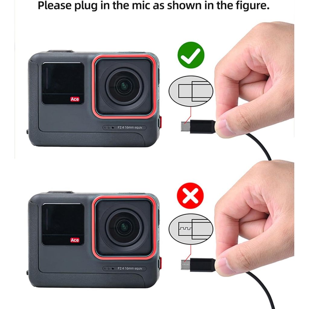 Sunnylife สําหรับ Insta360 Ace Pro 2/Ace/Ace Pro กล้องกีฬา Lavalier ไมโครโฟน Noise-isolating และ Sensitive ไมโครโฟนสะดวกต่อการใช้งาน - รูปที่ 5